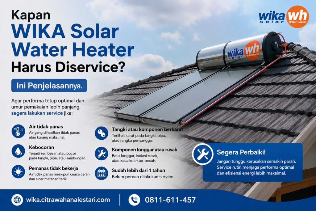 Kapan WIKA Solar Water Heater Harus Diservice?
